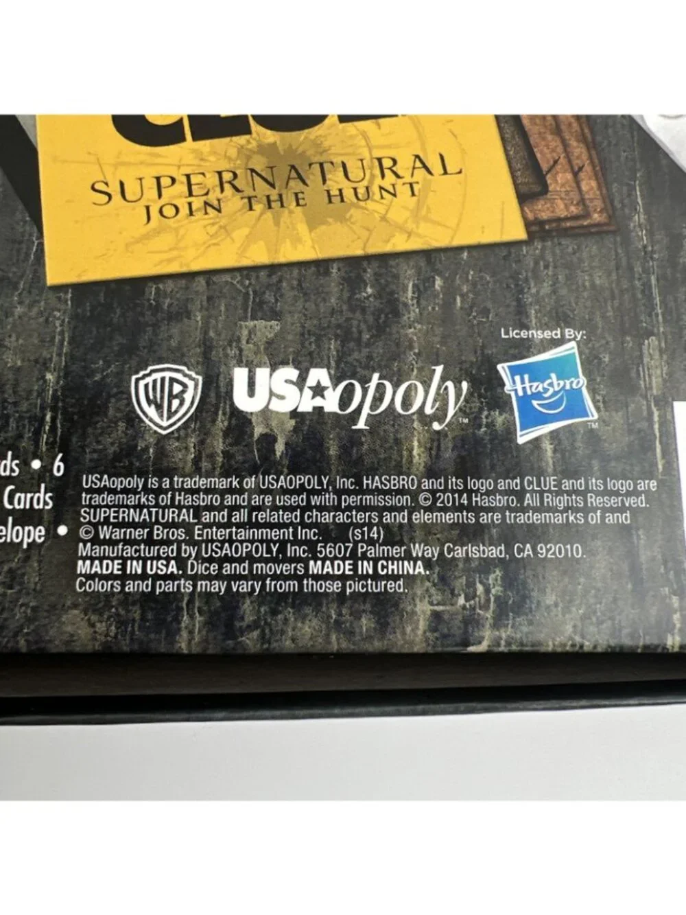 Clue Supernatural Join the Hunt Board Game Sam & Dean Rare 2014 100% Complete
